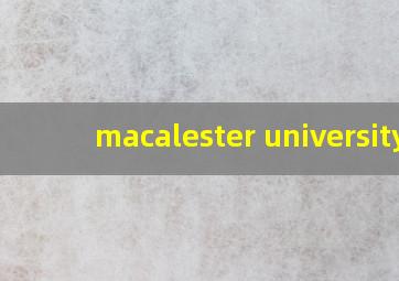 macalester university